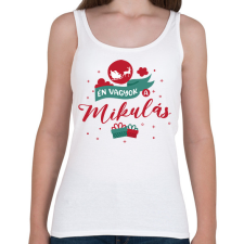 PRINTFASHION Én vagyok a Mikulás - Páros - Női atléta - Fehér női trikó