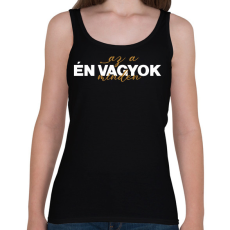 PRINTFASHION Én vagyok az a minden - páros minta - Női atléta - Fekete
