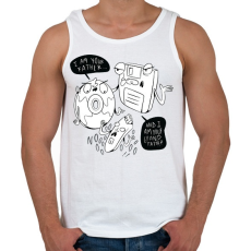 PRINTFASHION Én vagyok az apád - Férfi atléta - Fehér