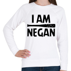 PRINTFASHION Én vagyok Negan - Női pulóver - Fehér