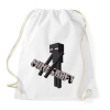 PRINTFASHION Enderman Thief - Sportzsák, Tornazsák - Fehér