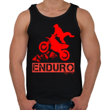 PRINTFASHION Enduro  - Férfi atléta - Fekete atléta, trikó