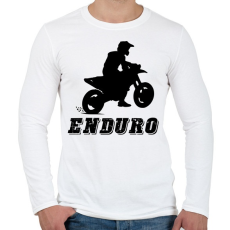 PRINTFASHION Enduro  - Férfi hosszú ujjú póló - Fehér