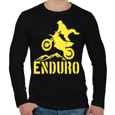 PRINTFASHION Enduro  - Férfi hosszú ujjú póló - Fekete férfi póló