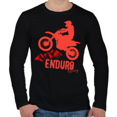 PRINTFASHION Enduro  - Férfi hosszú ujjú póló - Fekete
