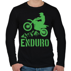 PRINTFASHION Enduro  - Férfi hosszú ujjú póló - Fekete