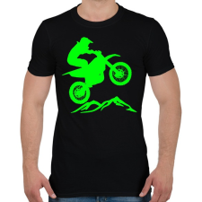 PRINTFASHION Enduro  - Férfi póló - Fekete férfi póló