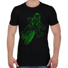 PRINTFASHION Enduro - Férfi póló - Fekete férfi póló