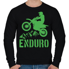 PRINTFASHION Enduro - Férfi pulóver - Fekete férfi pulóver, kardigán