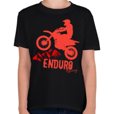 PRINTFASHION Enduro  - Gyerek póló - Fekete gyerek póló