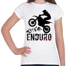 PRINTFASHION Enduro  - Női póló - Fehér