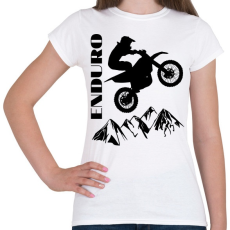 PRINTFASHION Enduro  - Női póló - Fehér