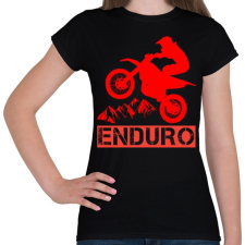 PRINTFASHION Enduro  - Női póló - Fekete női póló