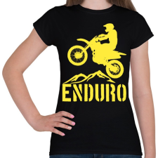 PRINTFASHION Enduro  - Női póló - Fekete női póló