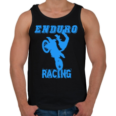 PRINTFASHION Enduro racing  - Férfi atléta - Fekete