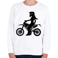PRINTFASHION enduroscsaj - Gyerek pulóver - Fehér gyerek pulóver, kardigán