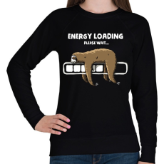 PRINTFASHION Energia betöltése - Női pulóver - Fekete