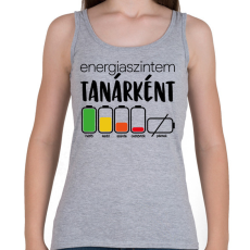 PRINTFASHION Energiaszintem Tanárként - Női atléta - Sport szürke