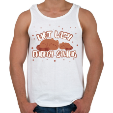 PRINTFASHION Energy saving - Férfi atléta - Fehér