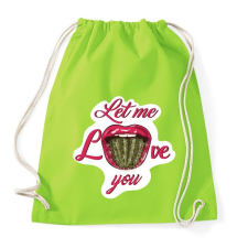 PRINTFASHION Engedd, hogy szeresselek! - Sportzsák, Tornazsák - Limezöld tornazsák