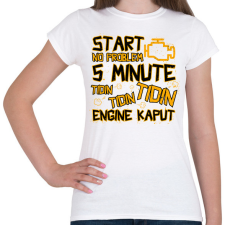 PRINTFASHION Engine kaput - Női póló - Fehér női póló