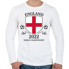 PRINTFASHION England 2022 - Férfi hosszú ujjú póló - Fehér