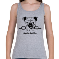 PRINTFASHION English Bulldog - Női atléta - Sport szürke női trikó