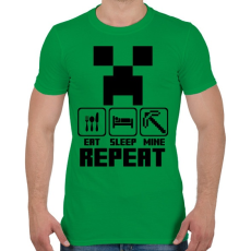 PRINTFASHION Enni, Aludni, Craftolni - Férfi póló - Zöld