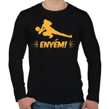 PRINTFASHION Enyém! - Férfi hosszú ujjú póló - Fekete férfi póló