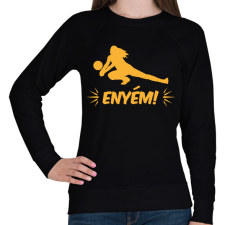 PRINTFASHION Enyém! - Női pulóver - Fekete női pulóver, kardigán