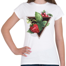 PRINTFASHION Eper imádat - Női póló - Fehér női póló