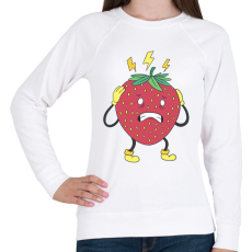 PRINTFASHION Eper - Női pulóver - Fehér