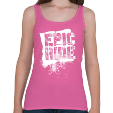 PRINTFASHION Epic Ride - fehér - Női atléta - Rózsaszín női trikó