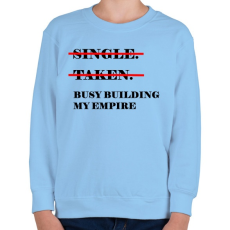 PRINTFASHION Építem a birodalmam - Gyerek pulóver - Világoskék