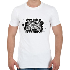 PRINTFASHION er622fh - Férfi póló - Fehér férfi póló