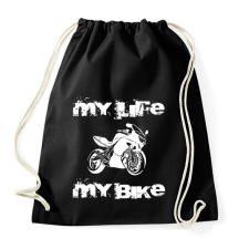 PRINTFASHION er6f-fehér.felirattal - Sportzsák, Tornazsák - Fekete tornazsák