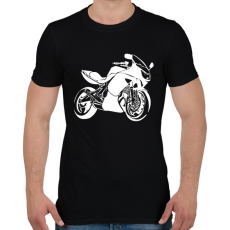 PRINTFASHION er6f-fehér - Férfi póló - Fekete