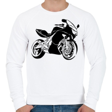 PRINTFASHION er6f - Férfi pulóver - Fehér