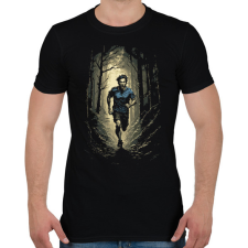 PRINTFASHION Erdei futó - Férfi póló - Fekete férfi póló