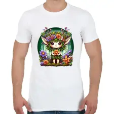 PRINTFASHION Erdei manó - Férfi póló - Fehér férfi póló