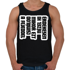 PRINTFASHION Érdekesen nézel ki mikor ezt csinálod a fejeddel - Férfi atléta - Fekete