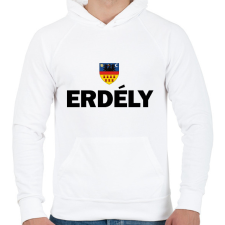 PRINTFASHION Erdély - Férfi kapucnis pulóver - Fehér férfi pulóver, kardigán