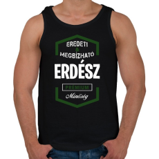 PRINTFASHION Erdész prémium minőség - Férfi atléta - Fekete