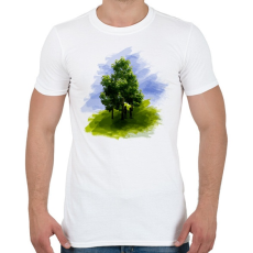 PRINTFASHION erdőben - Férfi póló - Fehér