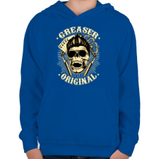 PRINTFASHION Eredeti pomádé - Gyerek kapucnis pulóver - Királykék gyerek pulóver, kardigán
