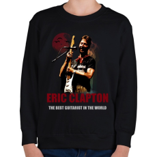 PRINTFASHION ERIC CLAPTON - Gyerek pulóver - Fekete