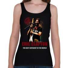 PRINTFASHION ERIC CLAPTON - Női atléta - Fekete női trikó