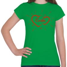 PRINTFASHION Erika - Női póló - Zöld női póló