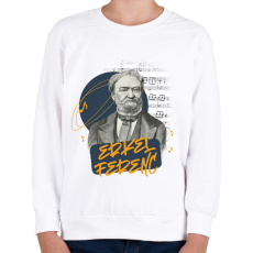 PRINTFASHION Erkel Ferenc - Gyerek pulóver - Fehér