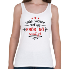 PRINTFASHION Erős nő nevelt fel - Női atléta - Fehér női trikó